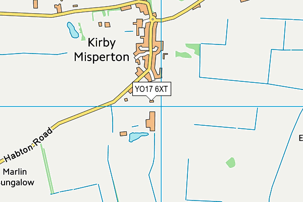 YO17 6XT map - OS VectorMap District (Ordnance Survey)