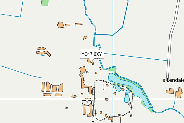 YO17 6XY map - OS VectorMap District (Ordnance Survey)