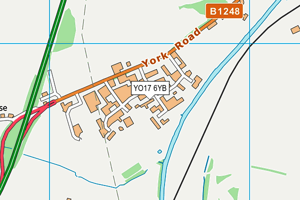 YO17 6YB map - OS VectorMap District (Ordnance Survey)