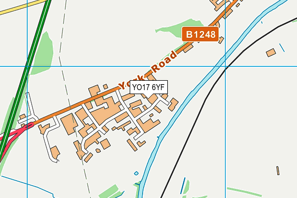 YO17 6YF map - OS VectorMap District (Ordnance Survey)