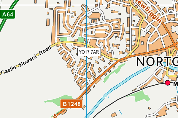 YO17 7AR map - OS VectorMap District (Ordnance Survey)
