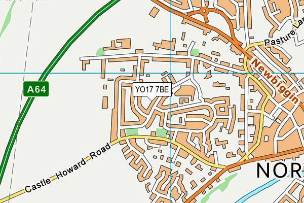 YO17 7BE map - OS VectorMap District (Ordnance Survey)