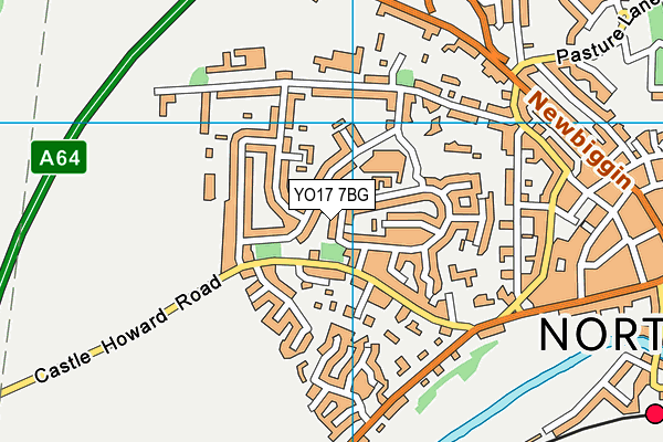 YO17 7BG map - OS VectorMap District (Ordnance Survey)
