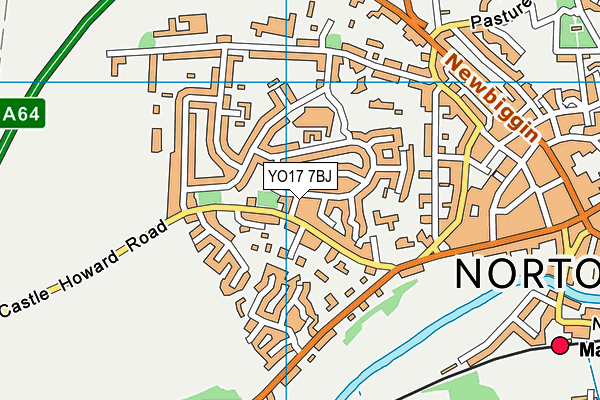 YO17 7BJ map - OS VectorMap District (Ordnance Survey)