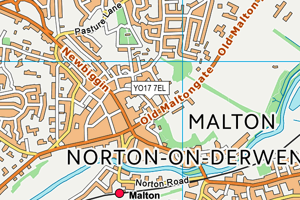 Map of MALTON FITNESS AND WELLNESS CENTRE LTD at district scale