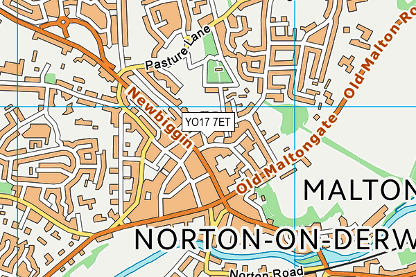 YO17 7ET map - OS VectorMap District (Ordnance Survey)