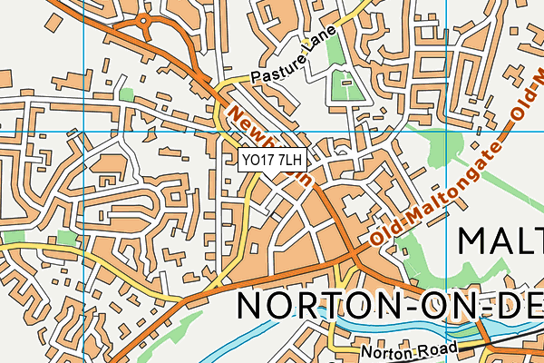 YO17 7LH map - OS VectorMap District (Ordnance Survey)