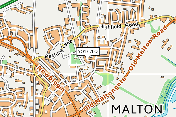 YO17 7LQ map - OS VectorMap District (Ordnance Survey)