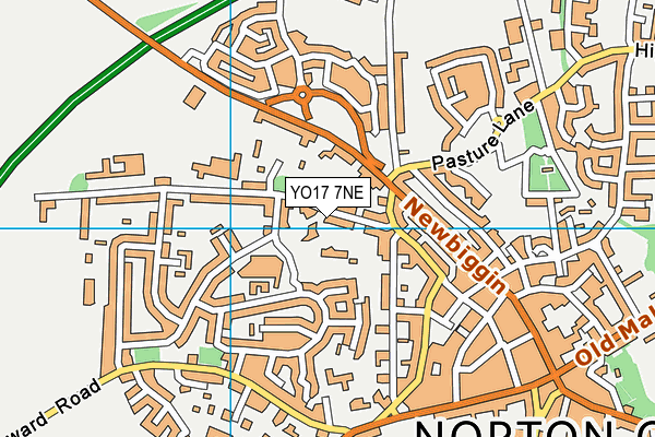 YO17 7NE map - OS VectorMap District (Ordnance Survey)