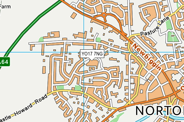 YO17 7NG map - OS VectorMap District (Ordnance Survey)