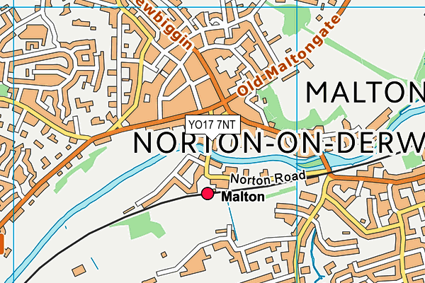 YO17 7NT map - OS VectorMap District (Ordnance Survey)