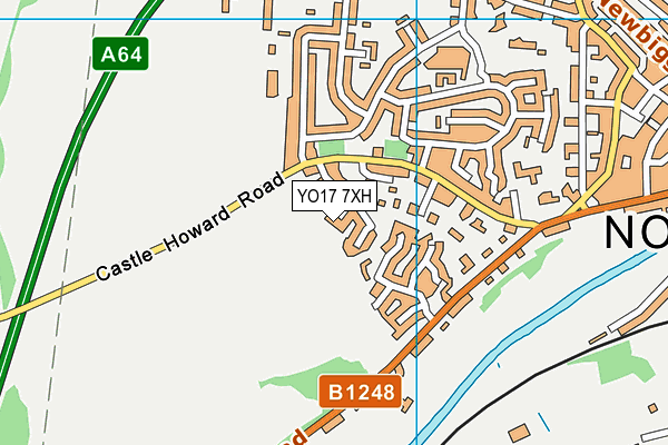 YO17 7XH map - OS VectorMap District (Ordnance Survey)