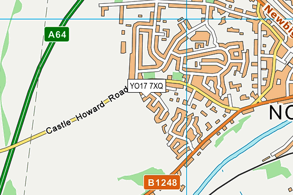 YO17 7XQ map - OS VectorMap District (Ordnance Survey)