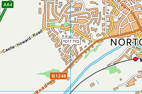 YO17 7YQ map - OS VectorMap District (Ordnance Survey)
