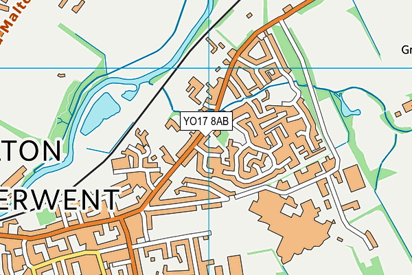 YO17 8AB map - OS VectorMap District (Ordnance Survey)