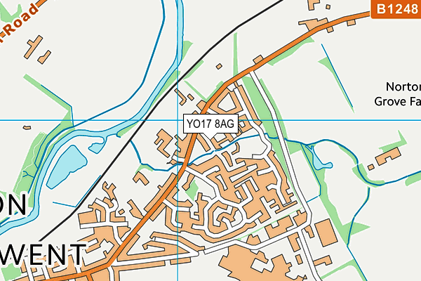 YO17 8AG map - OS VectorMap District (Ordnance Survey)