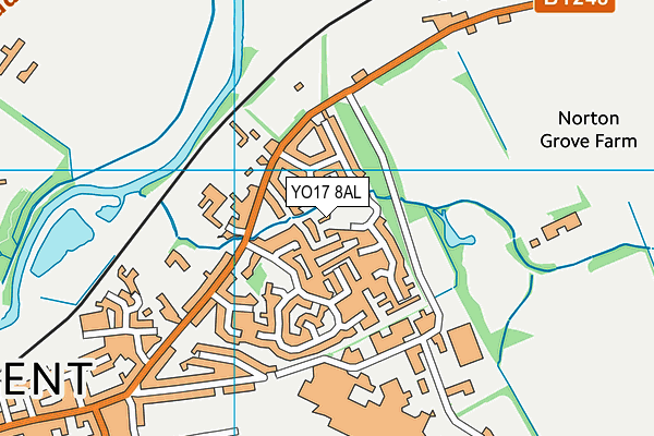YO17 8AL map - OS VectorMap District (Ordnance Survey)