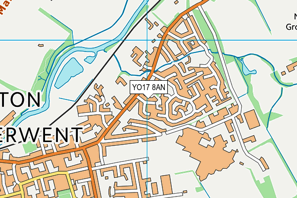 YO17 8AN map - OS VectorMap District (Ordnance Survey)