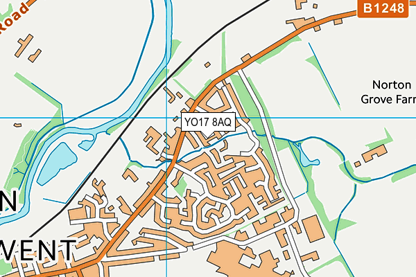 YO17 8AQ map - OS VectorMap District (Ordnance Survey)