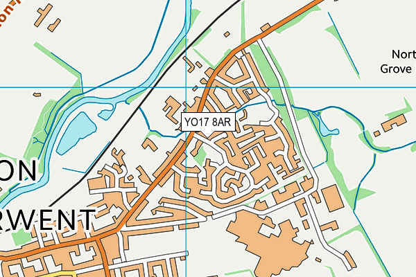YO17 8AR map - OS VectorMap District (Ordnance Survey)