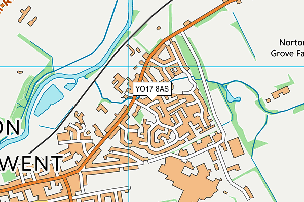 YO17 8AS map - OS VectorMap District (Ordnance Survey)