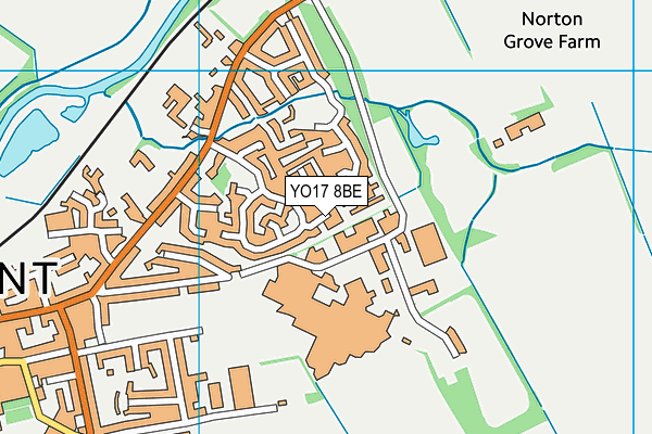 YO17 8BE map - OS VectorMap District (Ordnance Survey)