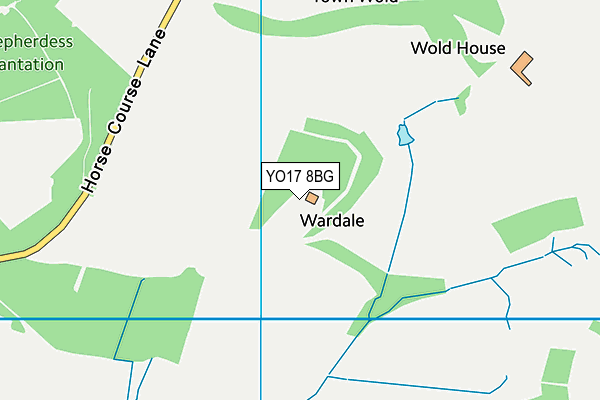 YO17 8BG map - OS VectorMap District (Ordnance Survey)