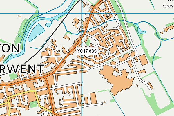 YO17 8BS map - OS VectorMap District (Ordnance Survey)
