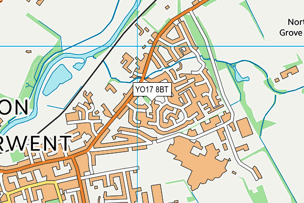 YO17 8BT map - OS VectorMap District (Ordnance Survey)