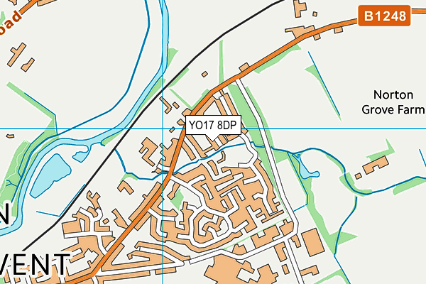 YO17 8DP map - OS VectorMap District (Ordnance Survey)