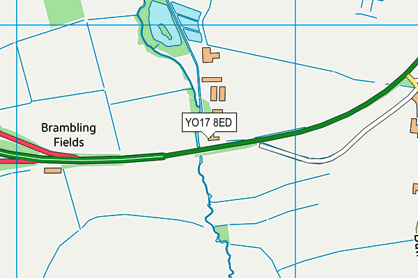 YO17 8ED map - OS VectorMap District (Ordnance Survey)