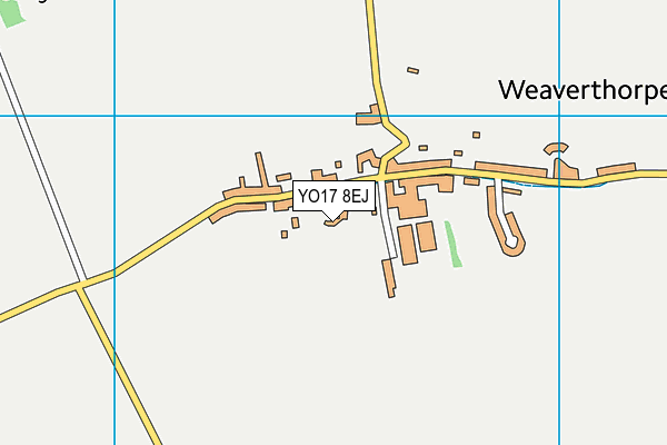 YO17 8EJ map - OS VectorMap District (Ordnance Survey)