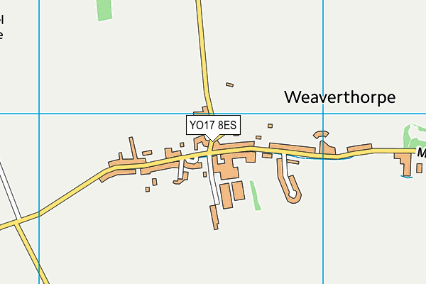YO17 8ES map - OS VectorMap District (Ordnance Survey)