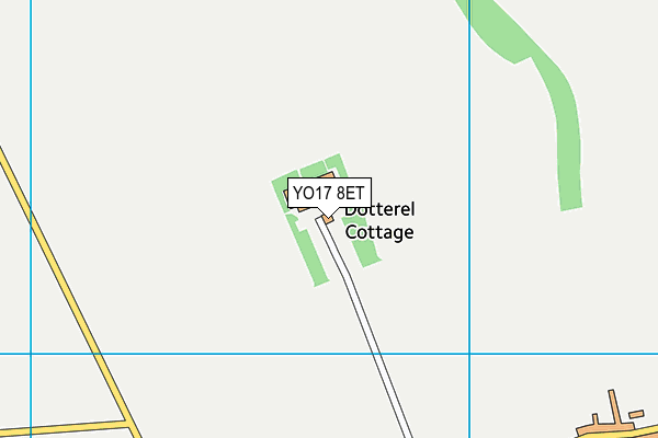 YO17 8ET map - OS VectorMap District (Ordnance Survey)