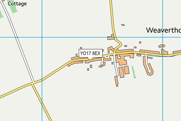 YO17 8EX map - OS VectorMap District (Ordnance Survey)