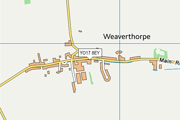 YO17 8EY map - OS VectorMap District (Ordnance Survey)