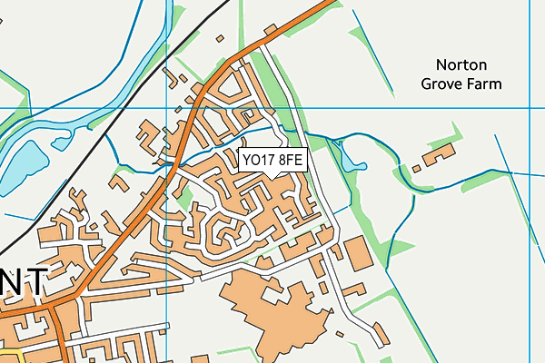YO17 8FE map - OS VectorMap District (Ordnance Survey)
