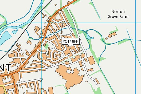 YO17 8FF map - OS VectorMap District (Ordnance Survey)