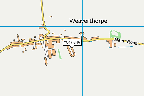 YO17 8HA map - OS VectorMap District (Ordnance Survey)