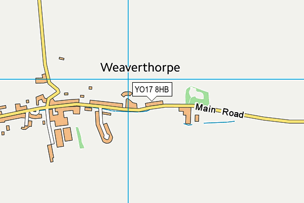 YO17 8HB map - OS VectorMap District (Ordnance Survey)