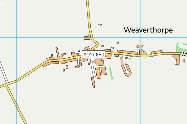 YO17 8HJ map - OS VectorMap District (Ordnance Survey)