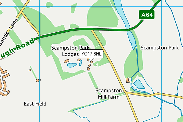 YO17 8HL map - OS VectorMap District (Ordnance Survey)