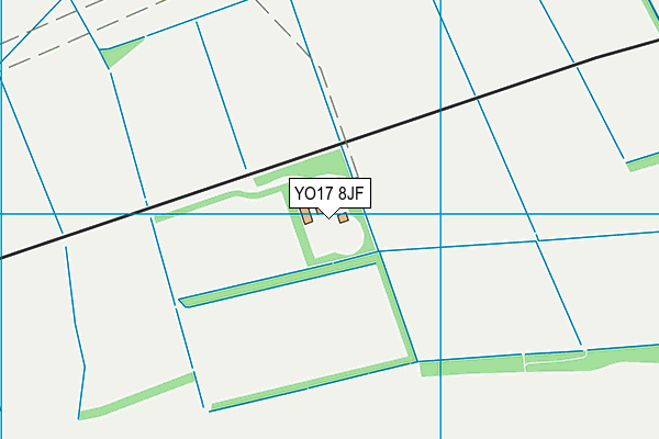 YO17 8JF map - OS VectorMap District (Ordnance Survey)