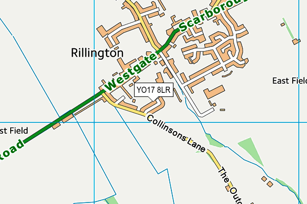 YO17 8LR map - OS VectorMap District (Ordnance Survey)