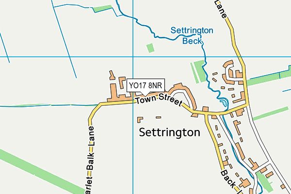 Settrington Playing Field map (YO17 8NR) - OS VectorMap District (Ordnance Survey)