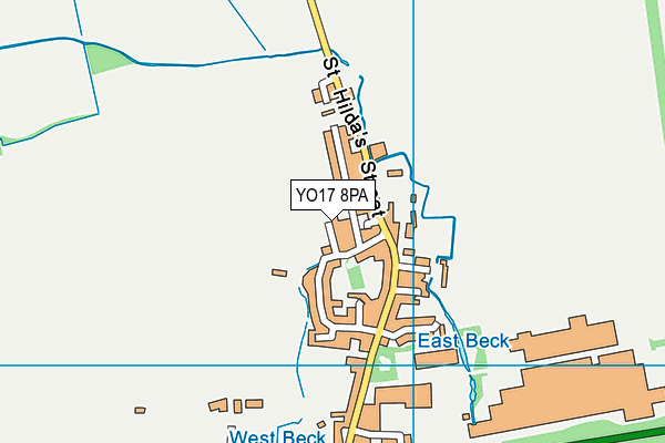YO17 8PA map - OS VectorMap District (Ordnance Survey)