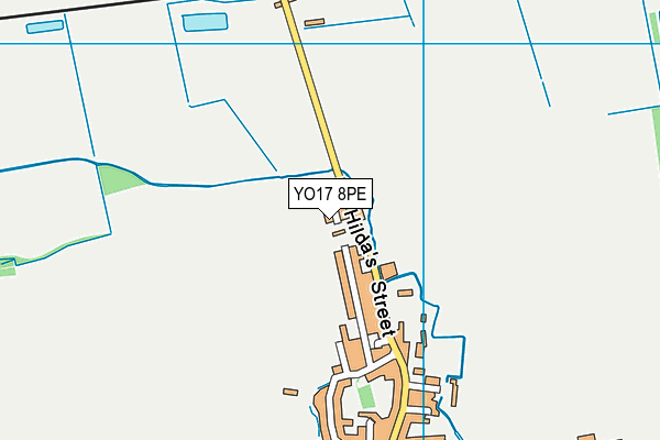 YO17 8PE map - OS VectorMap District (Ordnance Survey)