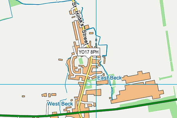 YO17 8PH map - OS VectorMap District (Ordnance Survey)