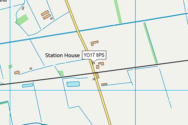 YO17 8PS map - OS VectorMap District (Ordnance Survey)