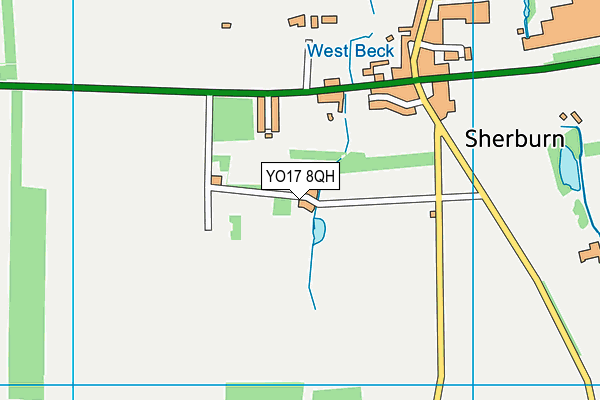 YO17 8QH map - OS VectorMap District (Ordnance Survey)